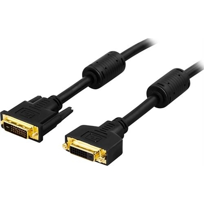 Product Καλώδιο DVI-D Deltaco Αρσενικό σε DVI-D Θηλυκό 2m Μαύρο DVI-602A base image
