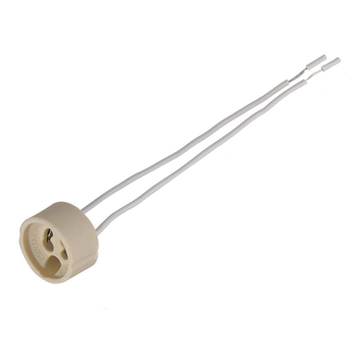 Product Ντουί Λάμπας Gζ10/Gu10 με Καλώδια Dx-100A, 250V 2A, Κεραμικό, Λευκό base image