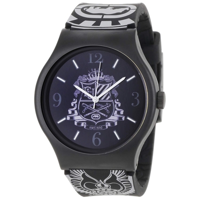 Product Ρολόι Unisex Marc Ecko E06511M1 (42mm) Καουτσούκ Λουράκι Μαύρο / Ασημί base image