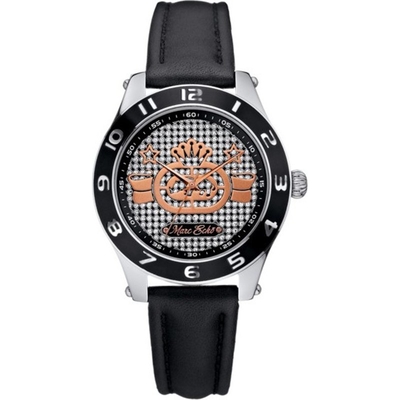 Product Ρολόι Unisex Marc Ecko E09502M1 (39mm) Δερμάτινο Λουράκι Μαύρο base image
