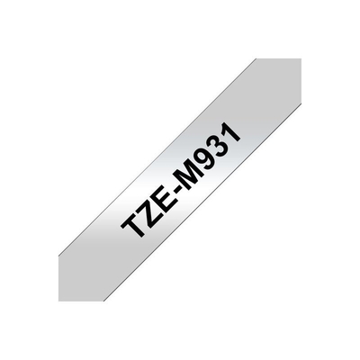 Product Μελανοταινία Brother TZeM931 - 12mm - Black on Silver base image