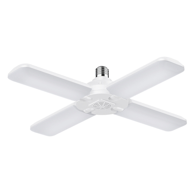 Product Λάμπα LED Powertech E27-018, 4x αναδιπλούμενα πτερύγια, 52W, 4000K, E27 base image