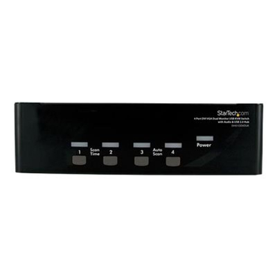 Product KVM Switch StarTech 4 Port DVI KVM - 4-way DVI with USB hub base image