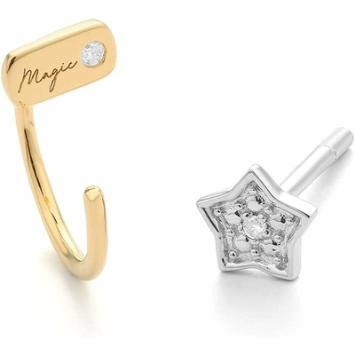 Product Γυναικεία Σκουλαρίκια Secrecy E8221Cdaww900 (1,5cm) από Ασήμι Golden base image