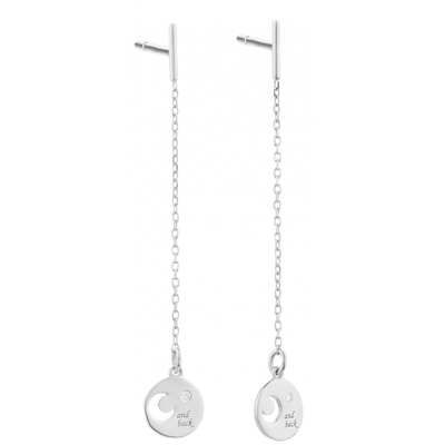 Product Γυναικεία Σκουλαρίκια Secrecy E8244Cdawa900 (4cm) από Ασήμι Grey base image