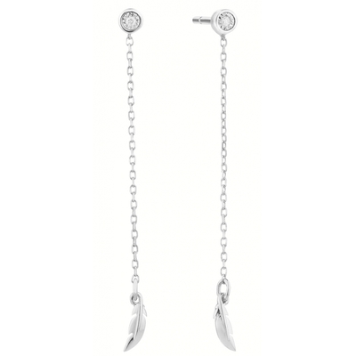 Product Γυναικεία Σκουλαρίκια Secrecy E8245Cdawa900 (5cm) από Ασήμι Grey base image