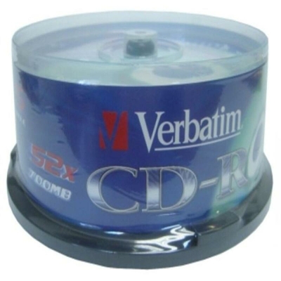Product CD-R Verbatim 43432 700 MB 52x (25 uds) 700 MB base image