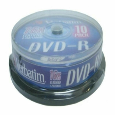 Product DVD-R Verbatim DVD-R Matt Silver 16x 10 pcs (x10) base image