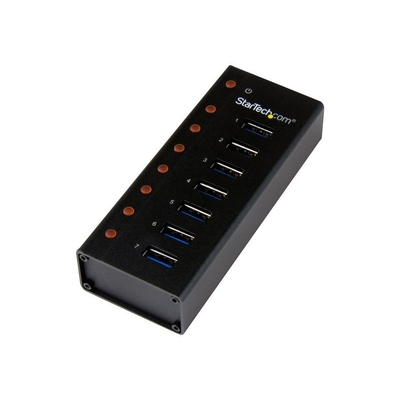 Product USB Hub StarTech.com 7 Port USB 3.0 Hub - Metal Housing - Desktop or Wall Mountable base image