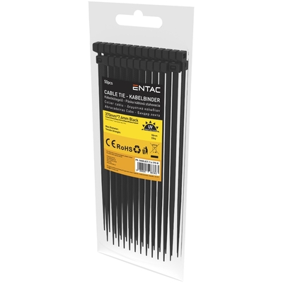 Product Δεματικά Καλωδίων Entac ECT-7.6-370-B Μαύρο base image
