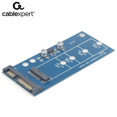 Product Αξεσουάρ Σκληρών Δίσκων Cablexpert M.2 (NGFF) to Micro SATA 1,8' SSD Adapter CARD base image