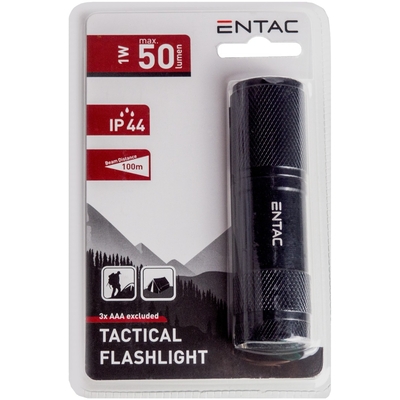 Product Φακός LED Entac 1W 9LED ALU Μαύρο 3xAAA (περιλαμβάνει) base image