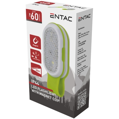 Product Φακός LED Entac με Μαγνήτη και Κλιπ, περιλ. 2*CR1220 base image