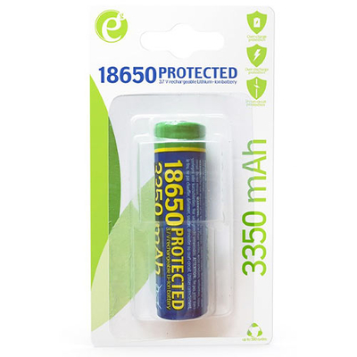 Product Επαναφορτιζόμενη Μπαταρία Energenie LITHIUM-ION 18650 PROTECTED 3350 mAh base image