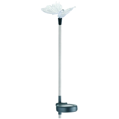 Product Ηλιακό Φωτιστικό Entac Κήπου 34cm RGB Ανοξείδωτο ατσάλι Πεταλούδα base image
