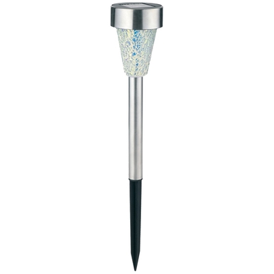 Product Ηλιακά Φωτιστικά Avide Garden 40cm Stainless Steel with Mosaic Glass 1 LED (12 τμχ) base image