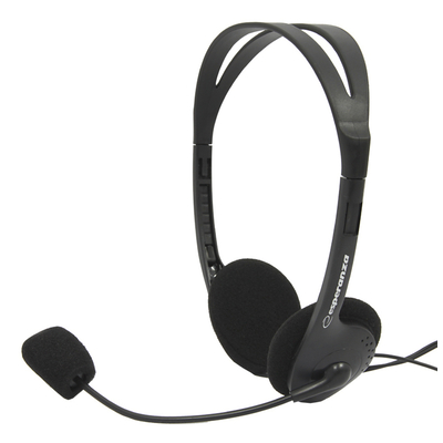Product Headset Esperanza με μικρόφωνο Scherzo EH102, 2x 3.5mm, 2.5m, μαύρα base image