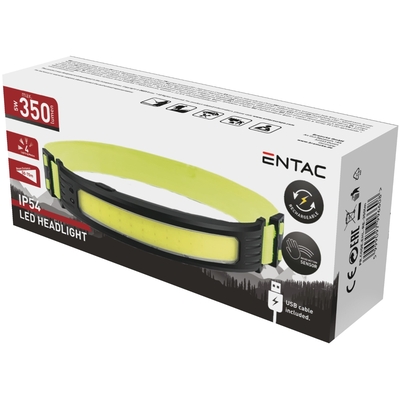 Product Φακός Κεφαλής Entac Επαναφορτιζόμενος base image