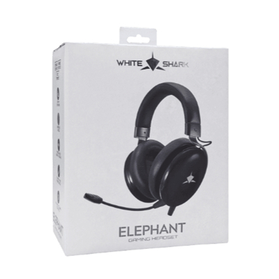 Product Gaming Headset White Shark Gh-2540 Elephant Black base image