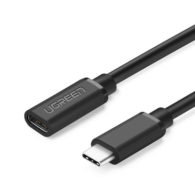 Product Καλώδιο USB Ugreen Επέκτασης 3.1 Θηλυκό σε Αρσενικό Type-C 0,5m Μαύρο 40574 base image