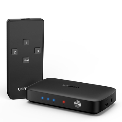 Product HDMI Switch Ugreen Splitter - 3x HDMI 4K 30Hz Μαύρο CM332 80125 base image