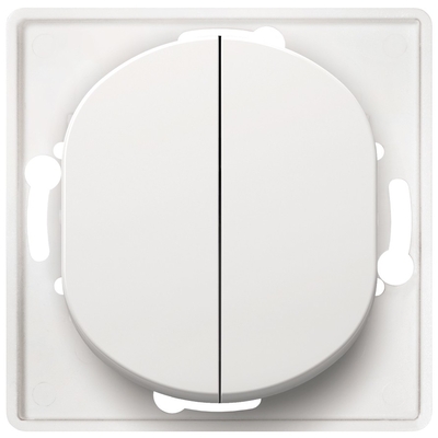 Product Διακόπτης Τοίχου EON E606.0 Serial without cover frame white base image