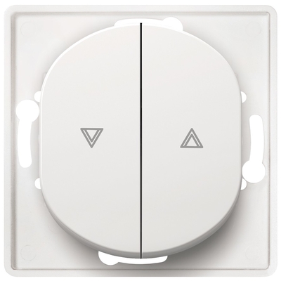 Product Διακόπτης Τοίχου EON E6075.0 Push-button for rolling shuters without cover frame, white base image