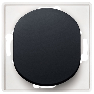 Product Διακόπτης Τοίχου EON E6090.E1 push-button without cover fram soft-touch black base image