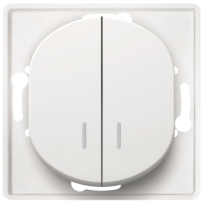 Product Διακόπτης Τοίχου EON E626.0 Serial with indication without cover frame white base image