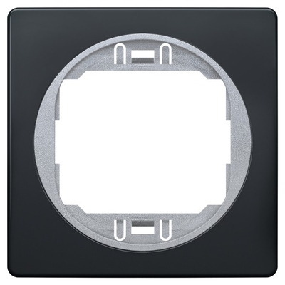 Product Πλαίσιο Διακόπτη EON E6801.S1E One-gang 80x80, antic silver with black holder base image