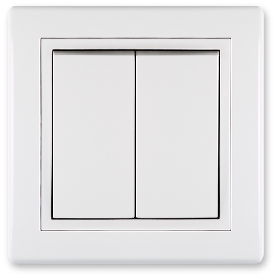 Product Διακόπτης Τοίχου Prestige Alternative double, white without interframe base image