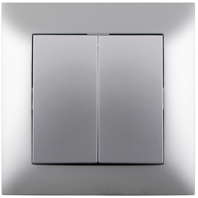 Product Διακόπτης Τοίχου Entac 105 Arnold Recessed serial Silver base image
