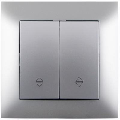 Product Διακόπτης Τοίχου Entac 106+6 Arnold Recessed alternative Silver base image