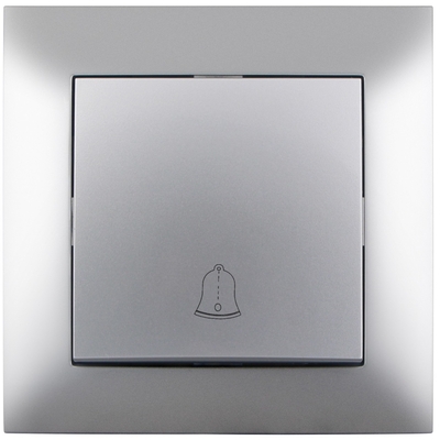 Product Διακόπτης Entac Arnold Recessed doorbell switch Silver base image