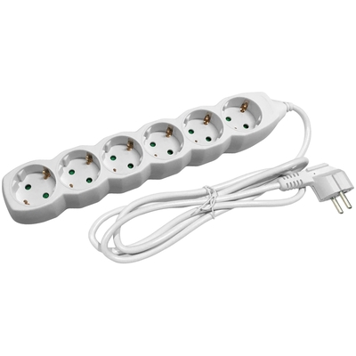 Product Πολύπριζο Entac 6 Θέσεων 3G1.5 3m base image