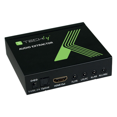 Product HDMI Extender Techly Audio-Extractor LPCM 7.1 4K, UHD, 3D base image