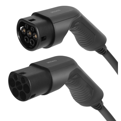 Product Καλώδιο Φόρτισης Deltaco EV e-Charge 16A Type 2 σε Type 1, Mode 3, 3.6KW, IP66, 3m Μαύρο EV-1103 base image