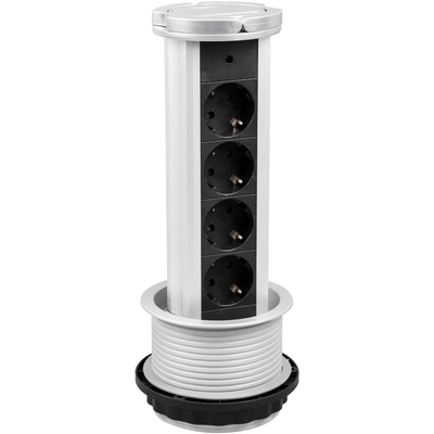 Product Πολύπριζο Entac 4 Θέσεων Κατακόρυφο 3G1.5 1.5m base image