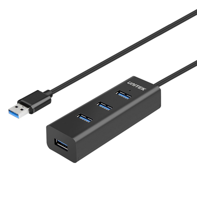 Product USB Hub UNITEK Y-3089 (3.1 Gen 1) Type-A 5000 Mbit/s Black base image