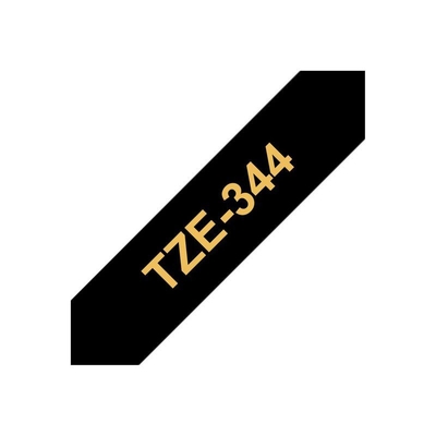 Product Μελανοταινία Brother TZe-344 - 18 mm - Gold to Black base image
