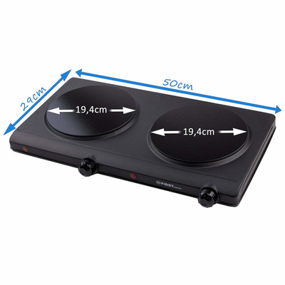 Product Επιτραπέζια Εστία First Austria FA-5096-2 Διπλή υπέρυθρη κεραμική 2500 W base image
