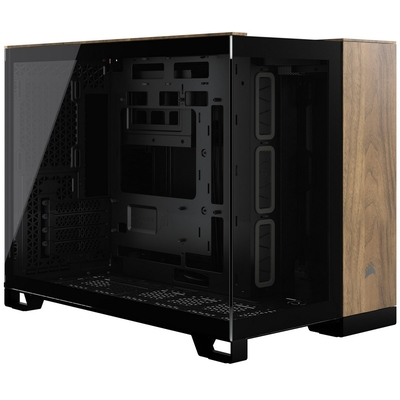 Product Κουτί Η/Υ Corsair 2500X - mid - micro ATX Black/Walnut Wood base image