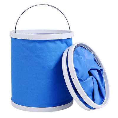 Product Πτυσσόμενος κουβάς FISH-0051, υφασμάτινος, 13L, Φ24x30cm, μπλε base image