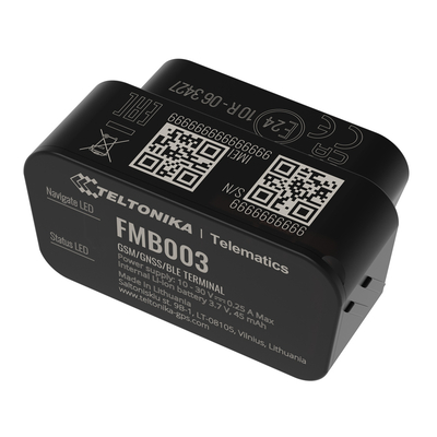 Product GPS Tracker Teltonika Αυτοκινήτου FMB00377NJ01, GSM/GPRS/GNSS, Bluetooth base image
