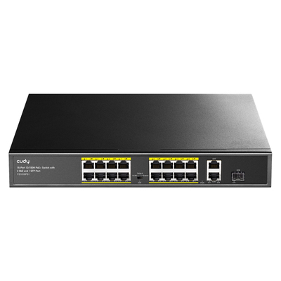 Product Network Switch Cudy PoE+ FS1018PS1, 16-port 10/100M PoE+, SFP & 2x uplink, 200W base image