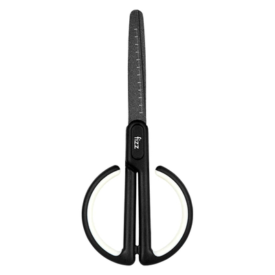 Product Ψαλίδι Fz212003-W Fizz Με Χάρακα Μεταλλική Λεπίδα 17cm Μαύρο-Λευκό base image