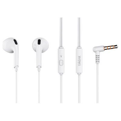 Product Handsfree Ακουστικά Celebrat με Μικρόφωνο G20, 3.5mm, 1.2m, λευκά base image