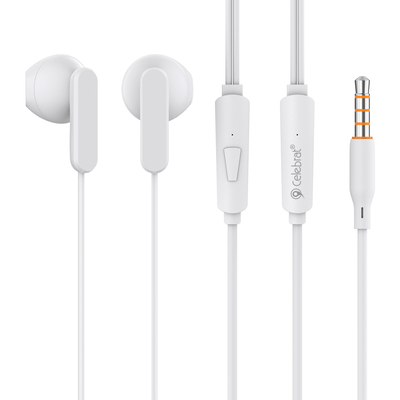 Product Handsfree Ακουστικά Celebrat με Μικρόφωνο G23, 3.5mm, 1.2m, λευκά base image