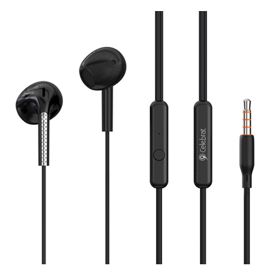 Product Ακουστικά Handsfree Celebrat με Μικρόφωνο G28, 3.5mm Σύνδεση, Φ10mm, 1.2M, Μαύρα base image