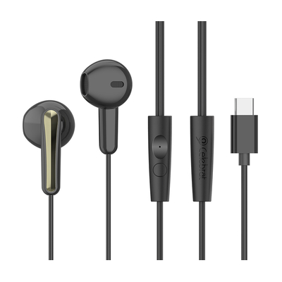 Product Handsfree Ακουστικά Celebrat G37, USB-C σύνδεση, 14.2mm, 1.2m, Μαύρα base image